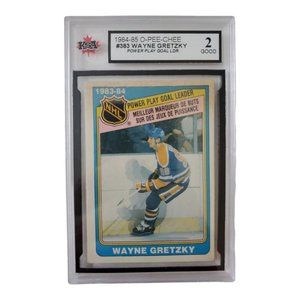 KSA Graded 2 1984-85 O'PeeChee #383 Wayne Gretzky hockey card 38 YEARS-OLD